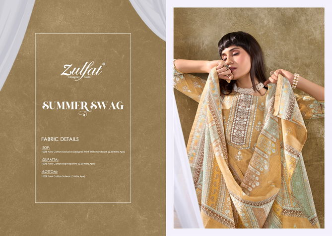 Summer Swag By Zulfat Printed Cotton Dress Material Wholesale Shop In Surat
